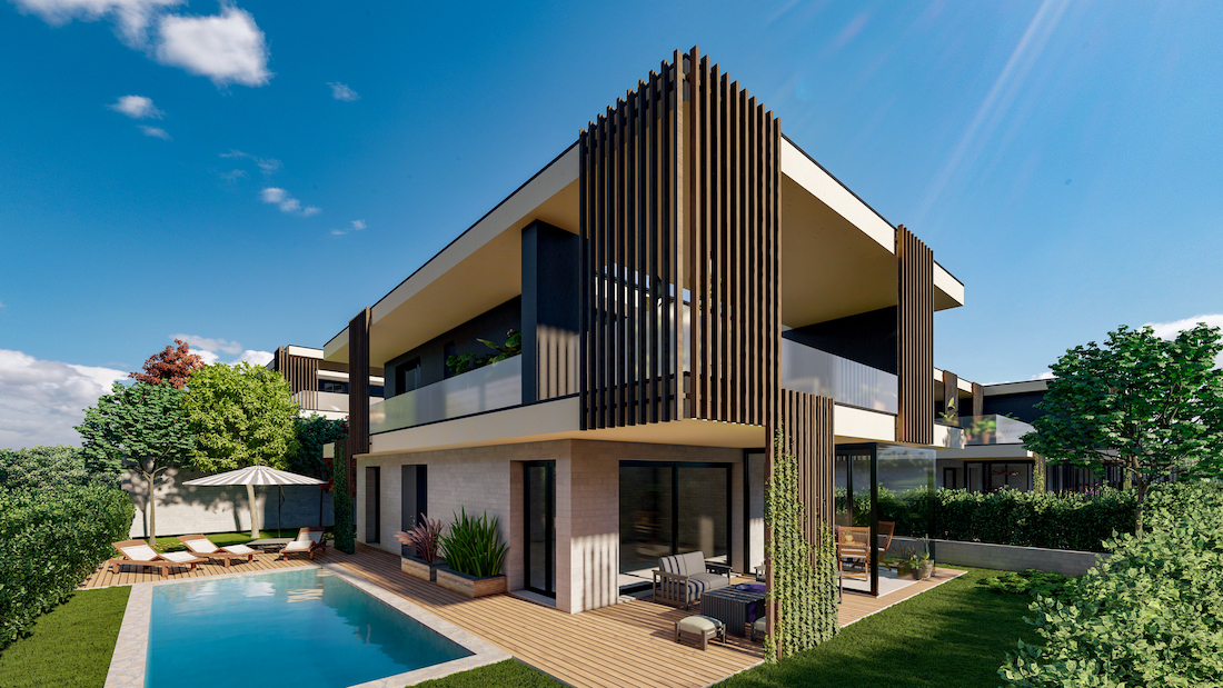Progettazione case Monza con piscina