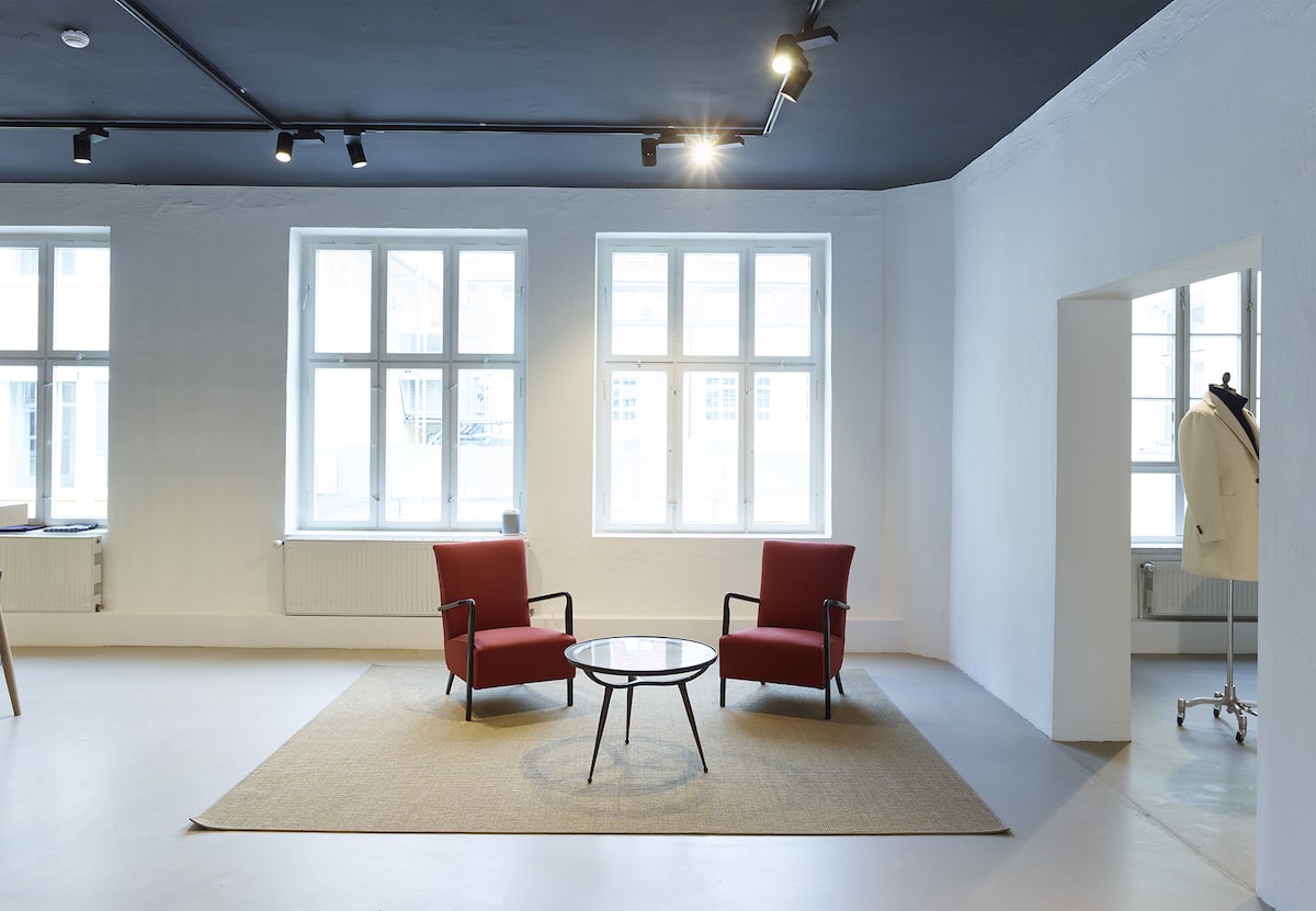progettazione interni showroom Monaco 02